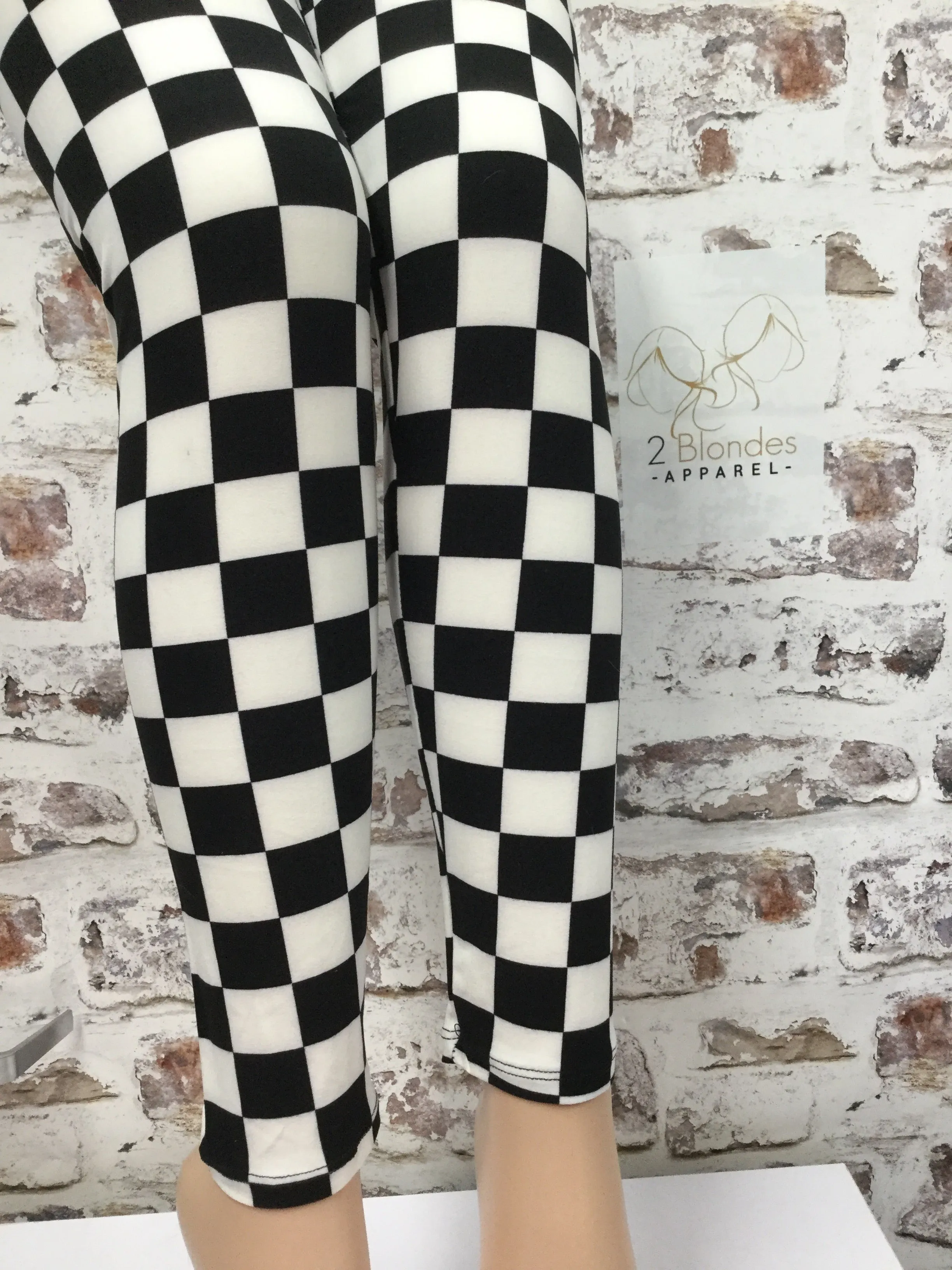 Plus 1X3X Leggings "Off To The Races"