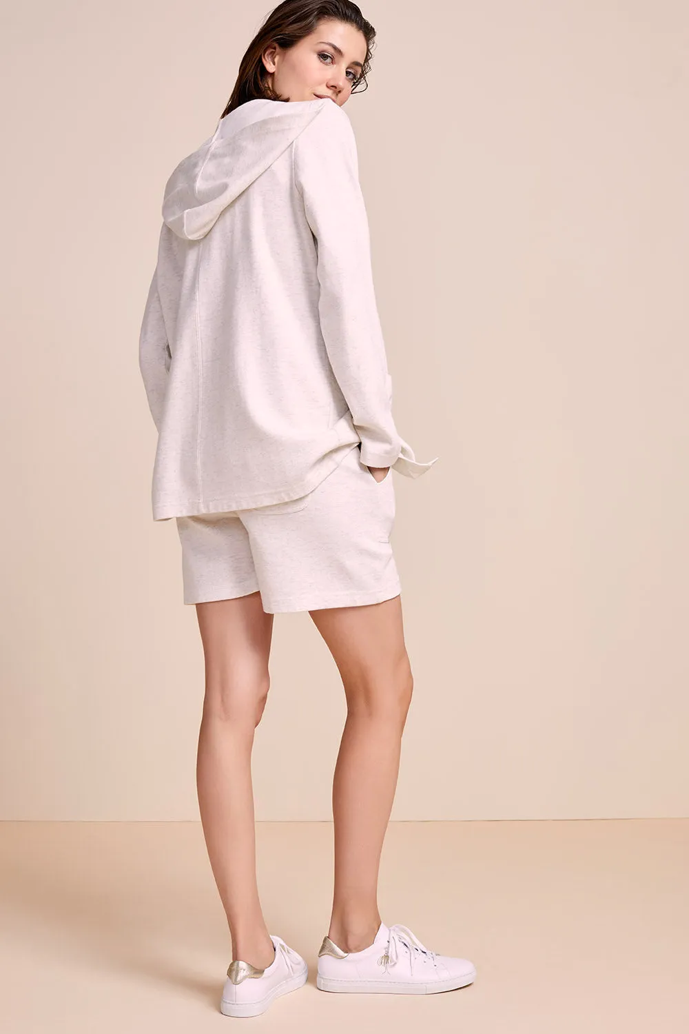 POLINA -  Short écru en molleton