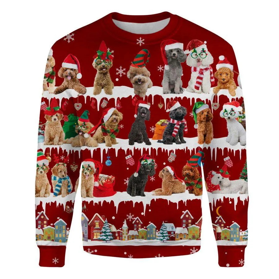 Poodle - Snow Christmas - Premium Sweatshirt