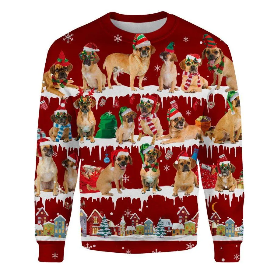 Puggle - Snow Christmas - Premium Sweatshirt