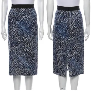 Rachel Comey Blue Printed Midi Pencil Skirt in 2