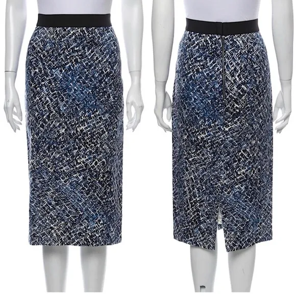 Rachel Comey Blue Printed Midi Pencil Skirt in 2