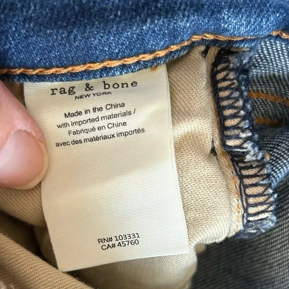 RAG &amp; BONE CATE mid-rise ankle in great condition. Waist 29 Cute casual Jeans.