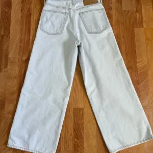 Rag &amp; Bone Maya High Rise Wide Leg Ankle Light Blue Denim Jeans sz 26