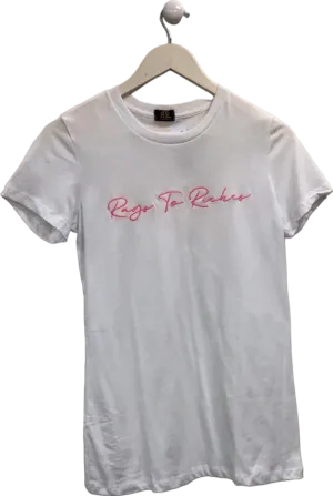 RAGS TO RITCHES  Clothing White Rags To Riches T-Shirt UK Medium