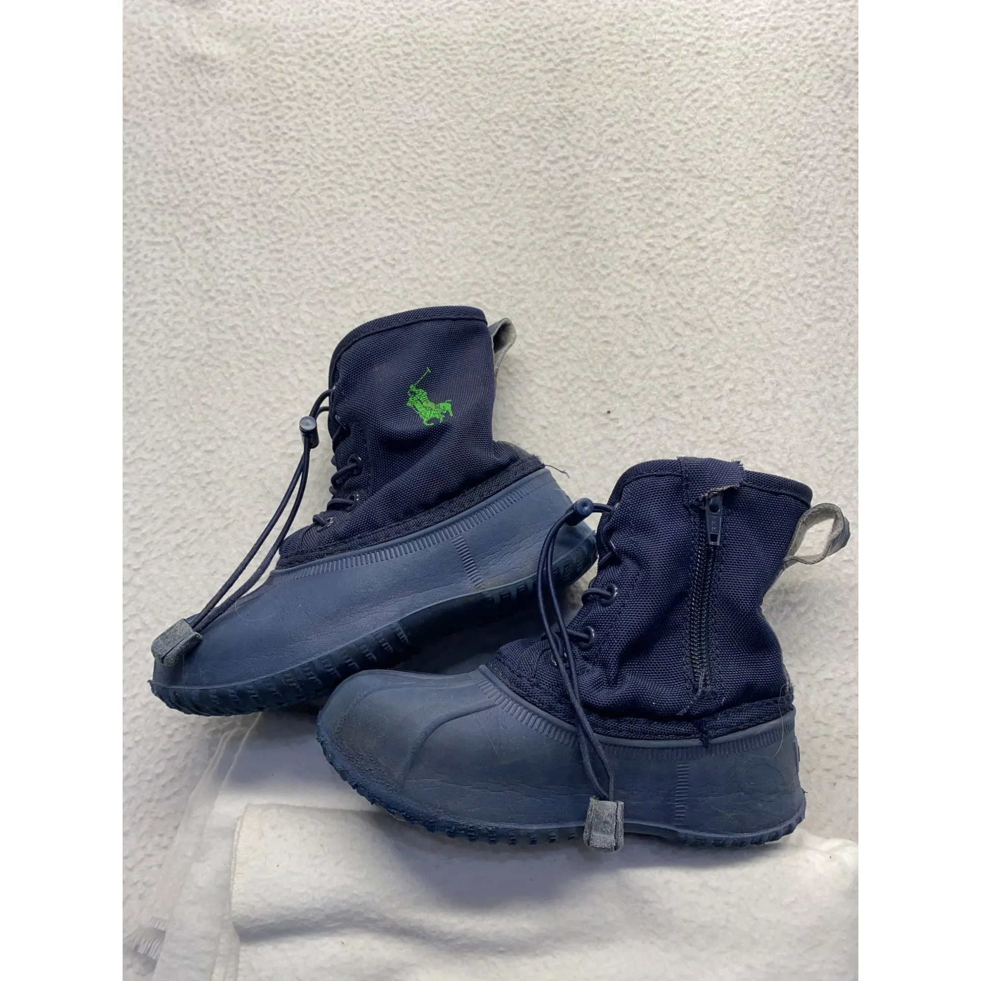 Ralph Lauren Polo Navy Blue snow Boots Kids Size 11 #5856
