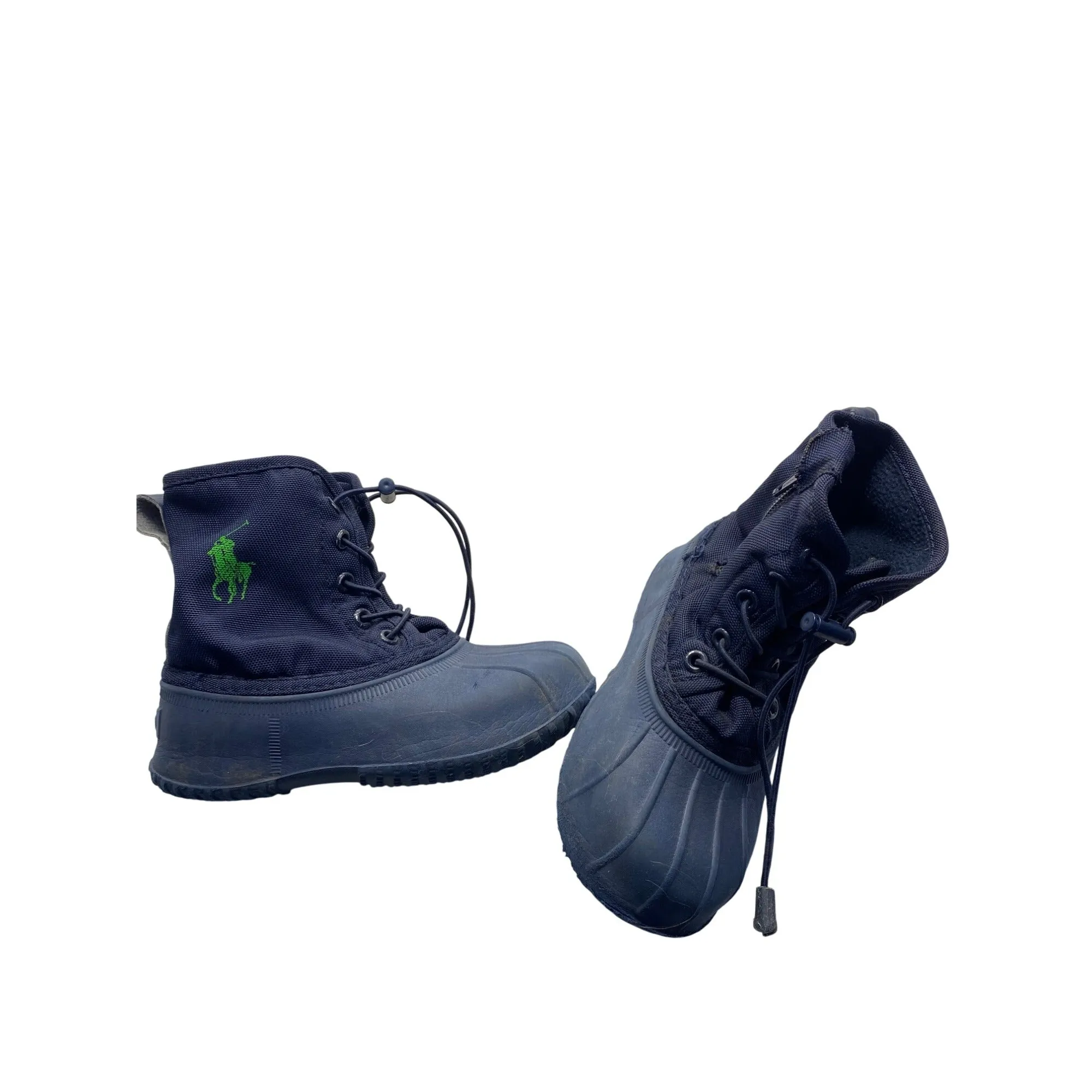 Ralph Lauren Polo Navy Blue snow Boots Kids Size 11 #5856