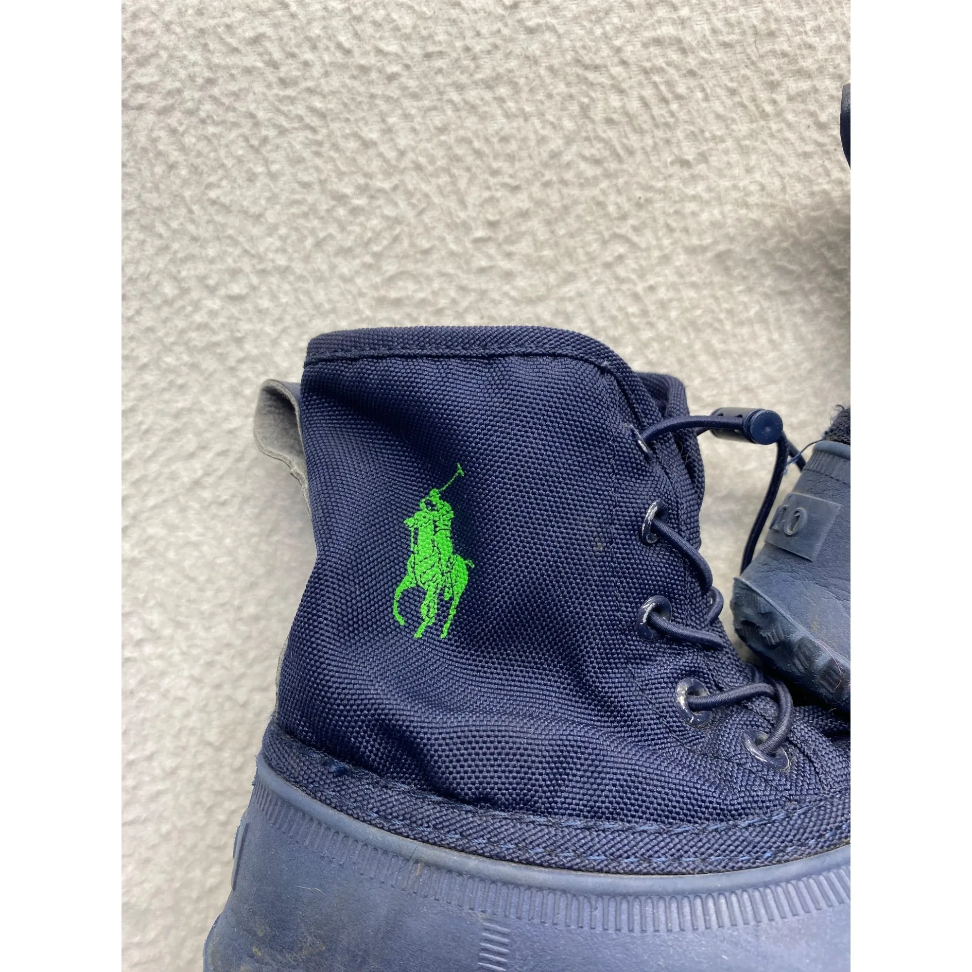 Ralph Lauren Polo Navy Blue snow Boots Kids Size 11 #5856