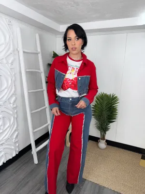 Red Jean Set (C69)