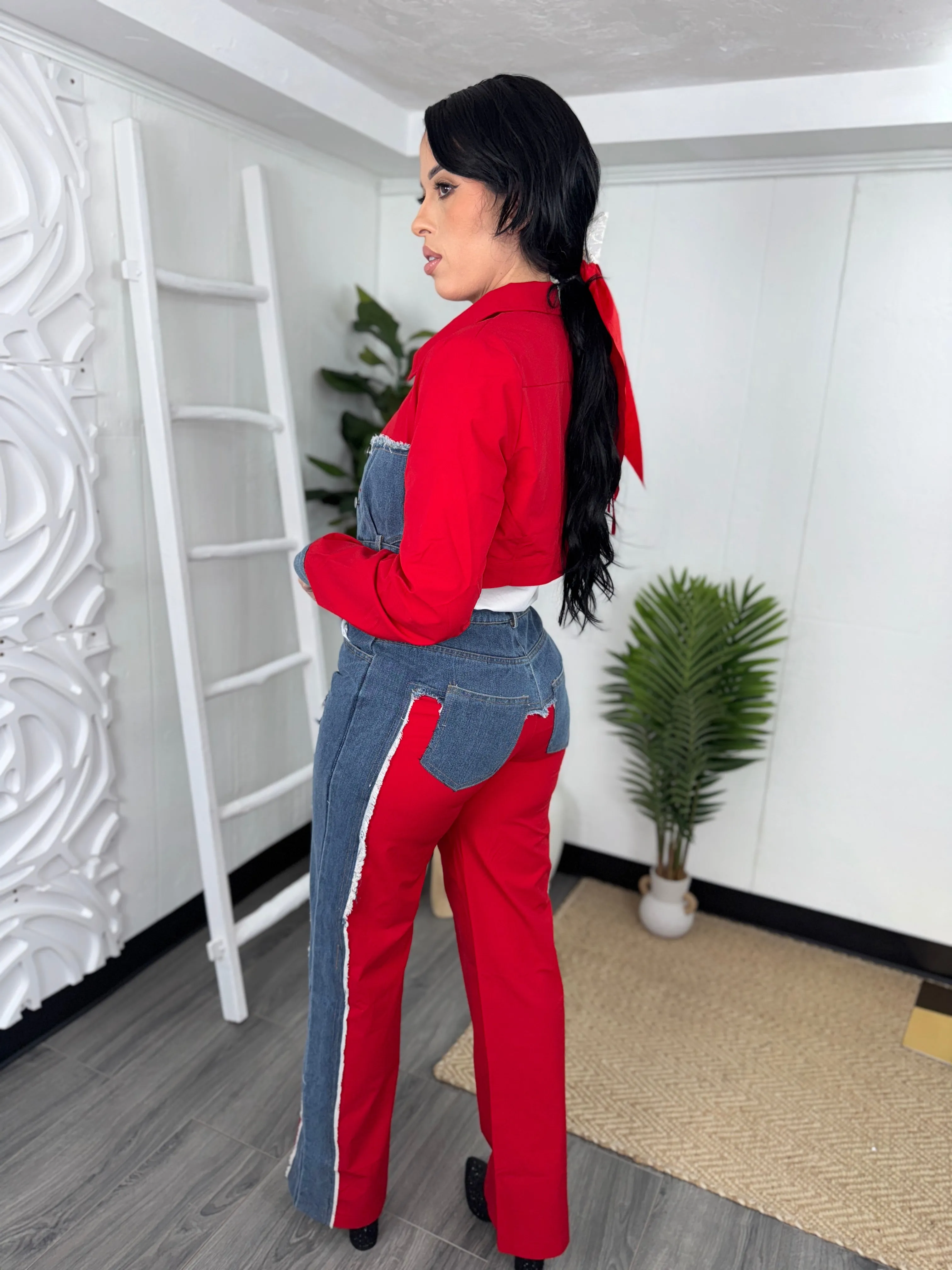 Red Jean Set (C69)