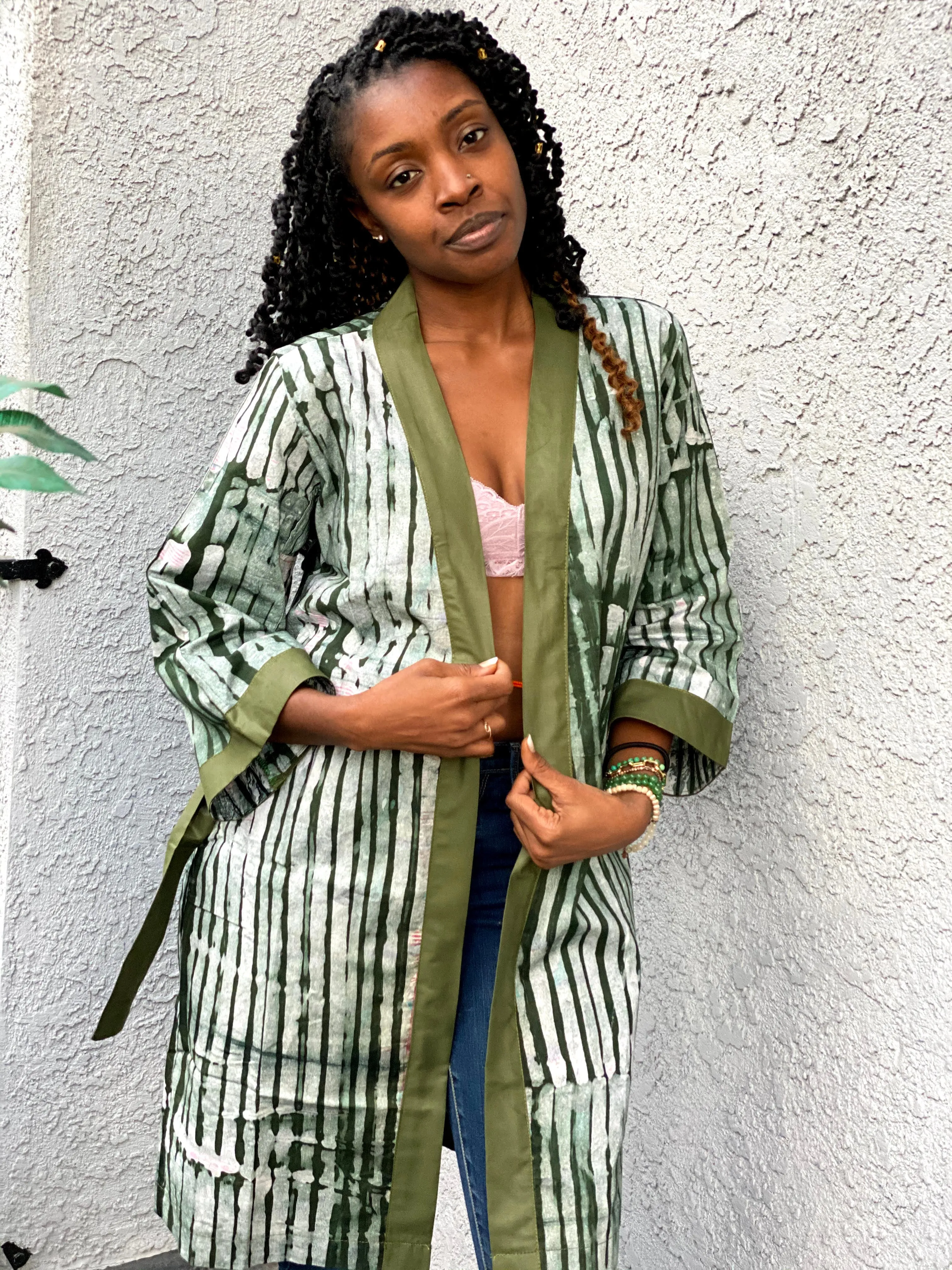 Robe "Batik Moss"