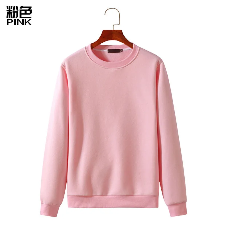 Round Neck Sweater Long Sleeved Sweatshirt