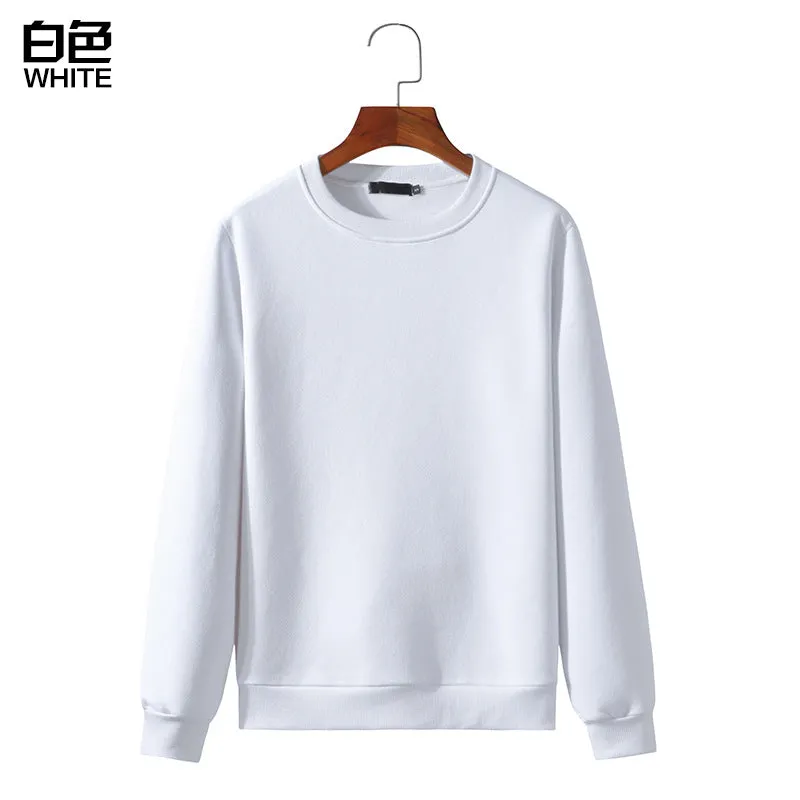 Round Neck Sweater Long Sleeved Sweatshirt