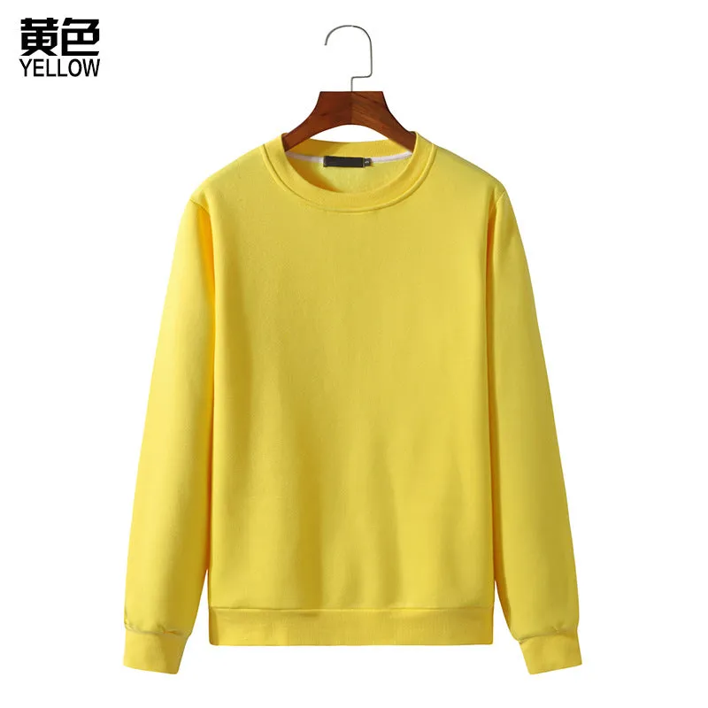 Round Neck Sweater Long Sleeved Sweatshirt
