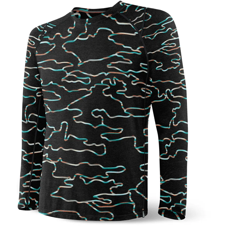 SAXX Mens Roast Master Mid-Weight Base Layer Long-Sleeve