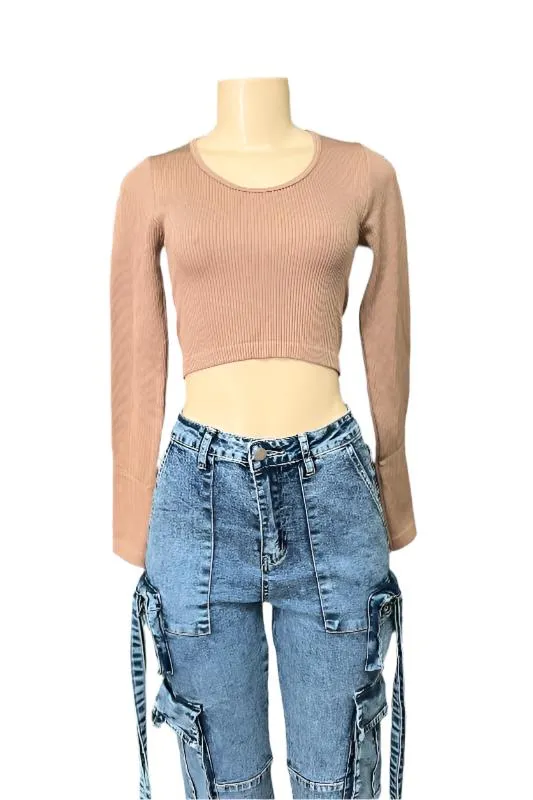 Scoop Neck Longsleeve Top