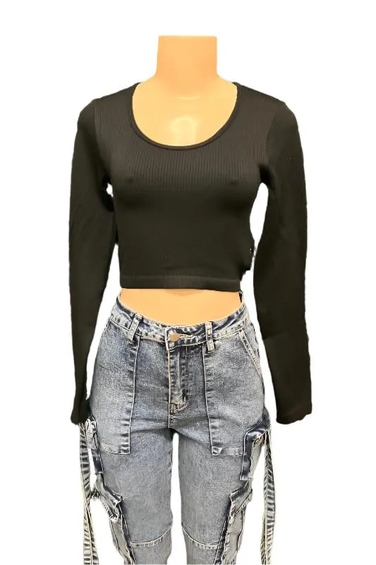 Scoop Neck Longsleeve Top