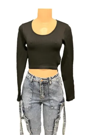 Scoop Neck Longsleeve Top