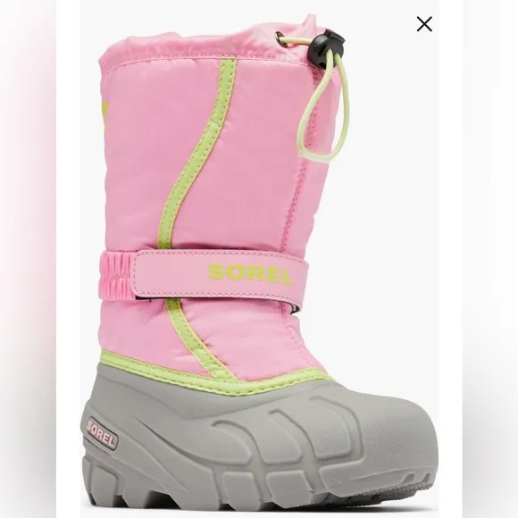 Sorel | FLURRY™ YOUTH BOOT in Blooming Pink/ Chrome Grey Size 6
