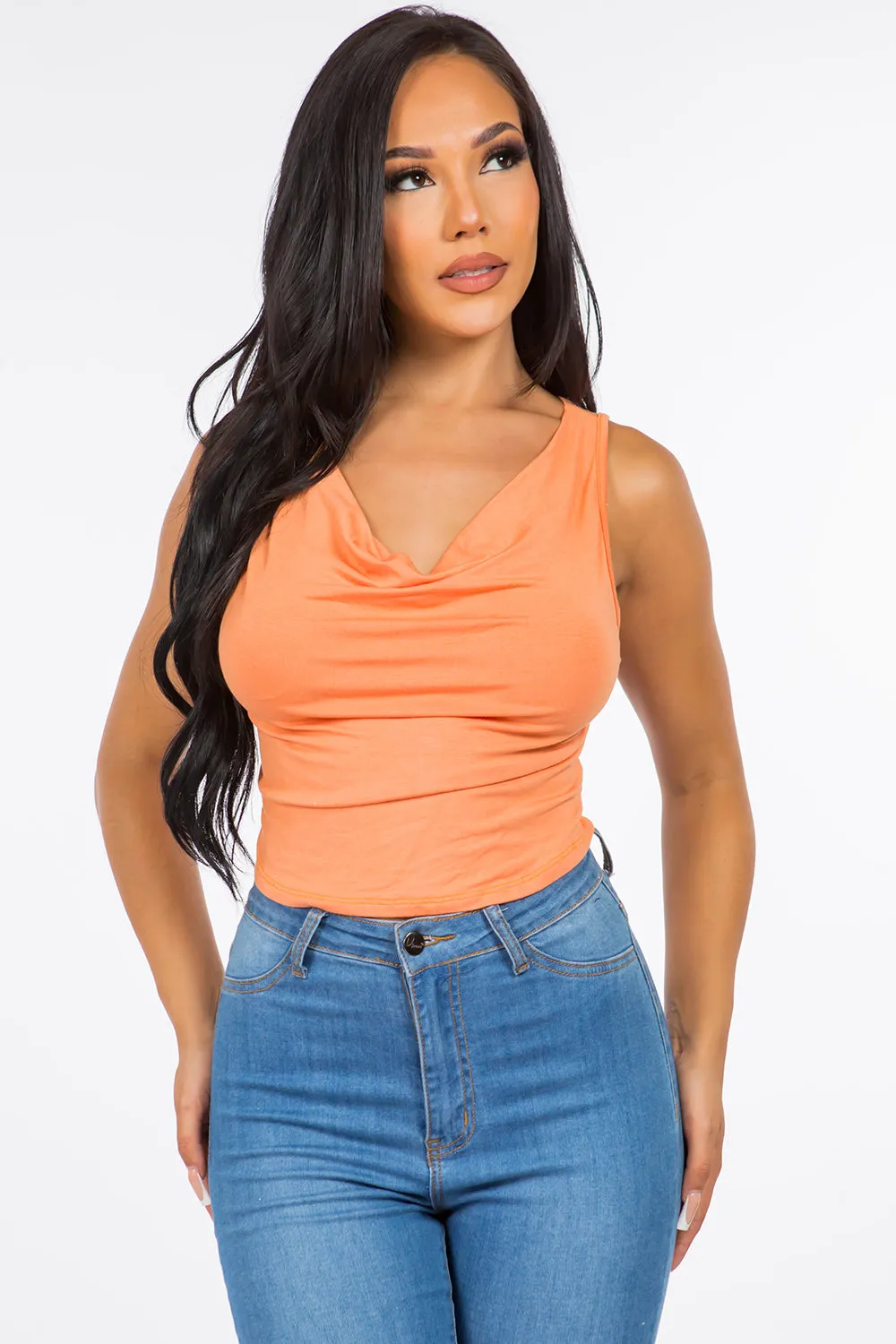 Stella Cowl Neck Sleeveless Top