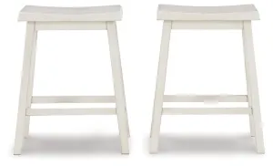 Stuven White Counter Height Stool (Set of 2)