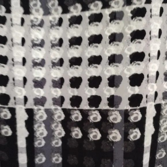 Thakoon X Design Nation black white grey abstract plaid shift dress size medium