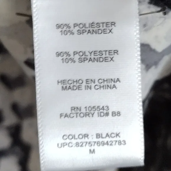 Thakoon X Design Nation black white grey abstract plaid shift dress size medium