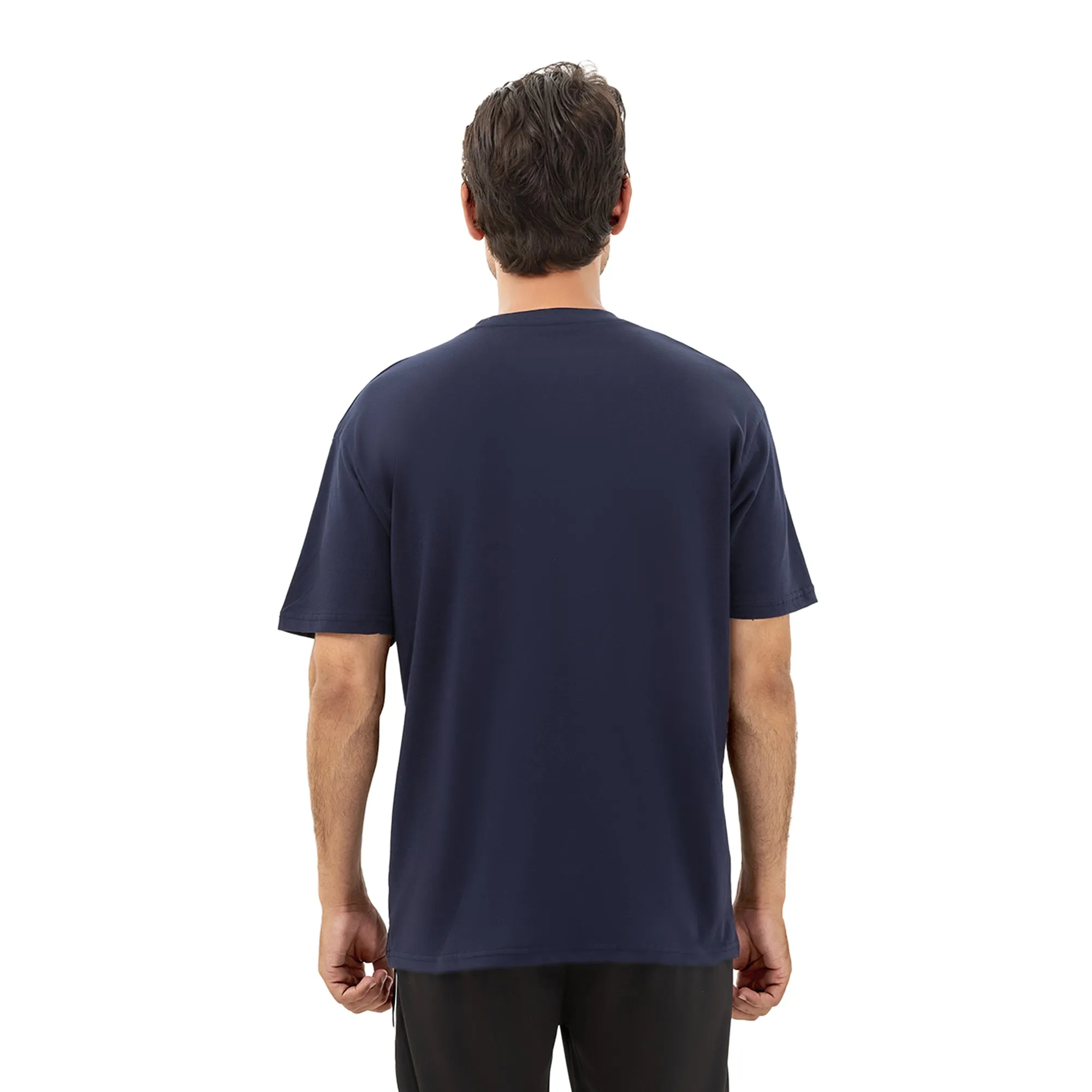 Thunder Oversize Badge Tee - Navy