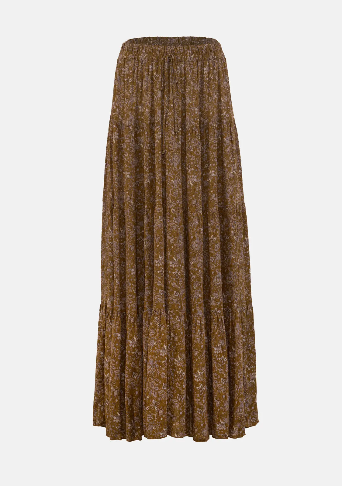 Tiered Maxi Skirt