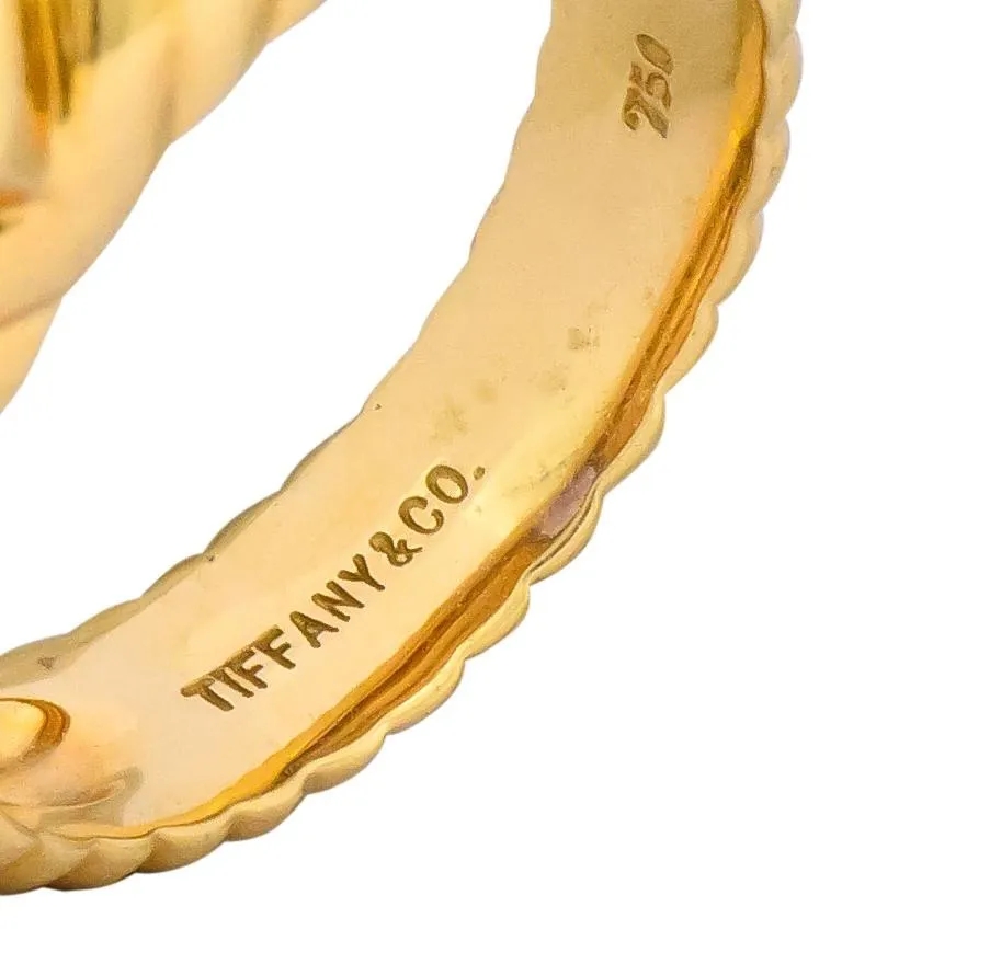 Tiffany & Co. Contemporary Amethyst Heart 18 Karat Gold Ring