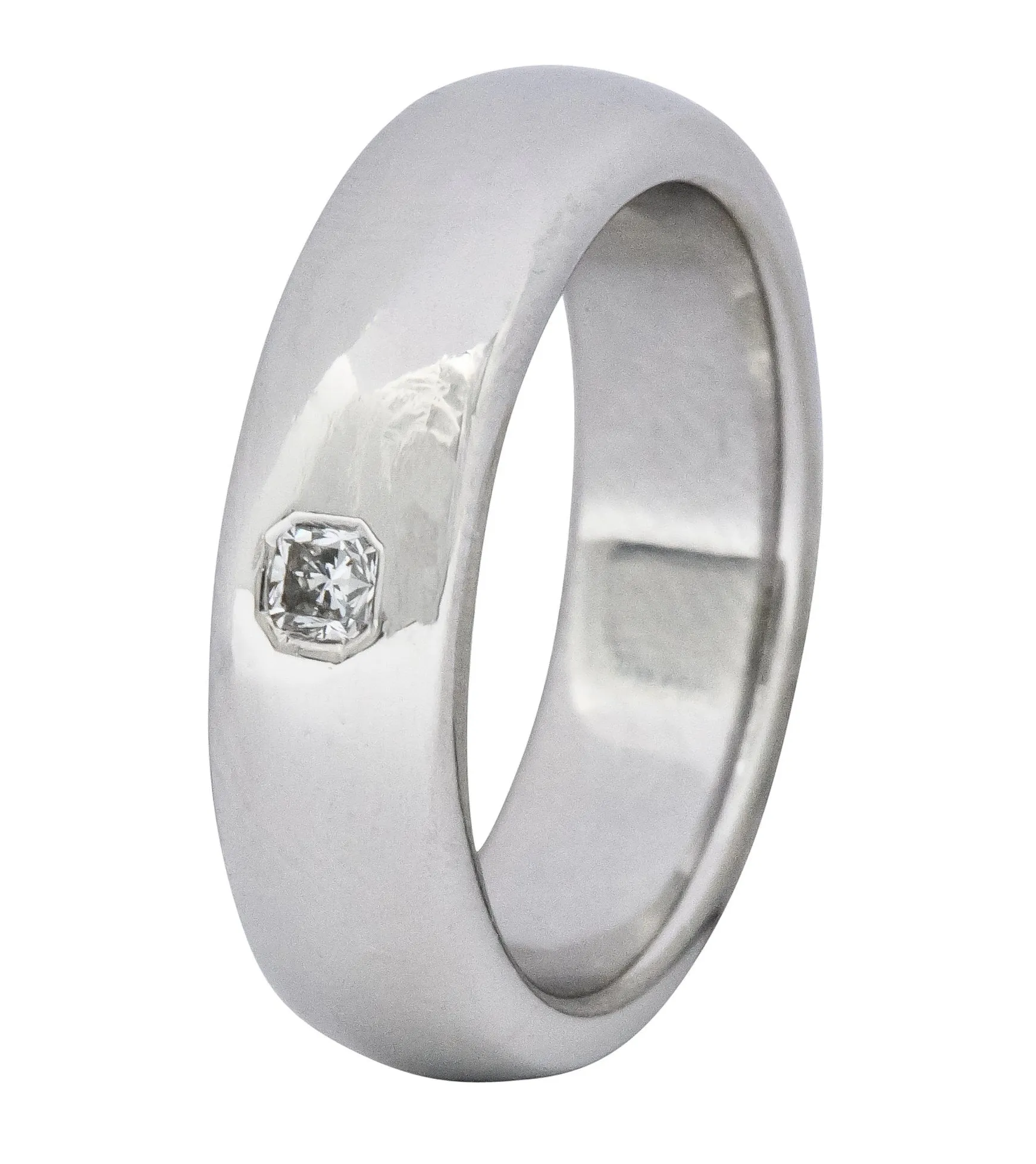 Tiffany & Co. Lucida Diamond Platinum Unisex Band Ring