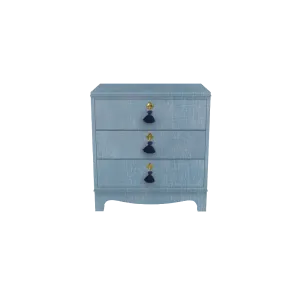 Tini Easton Nightstand Denim Blue Finish