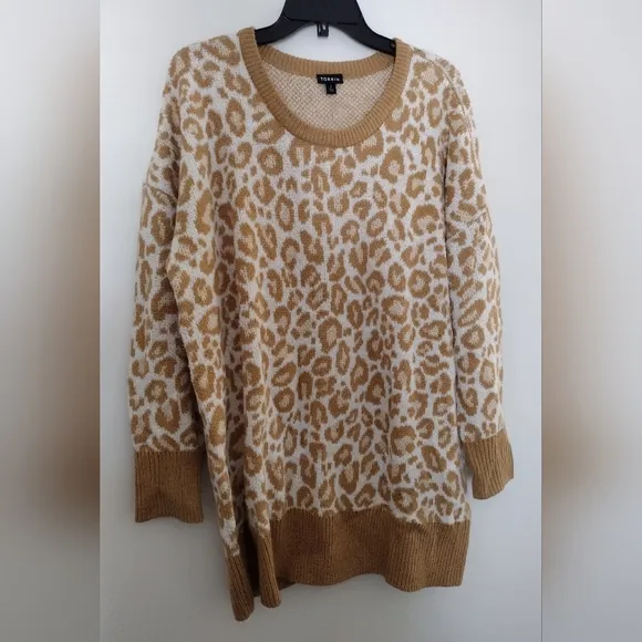 Torrid animal print sweater size 2