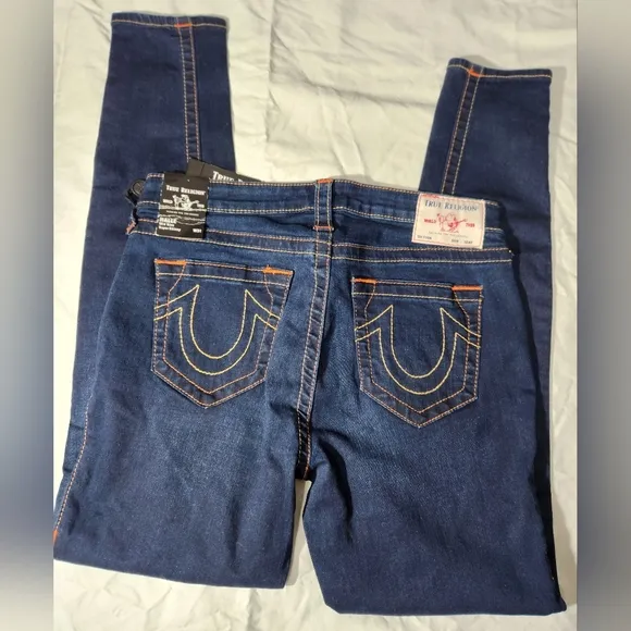 True Religion Women's Blue Skinny Jeans