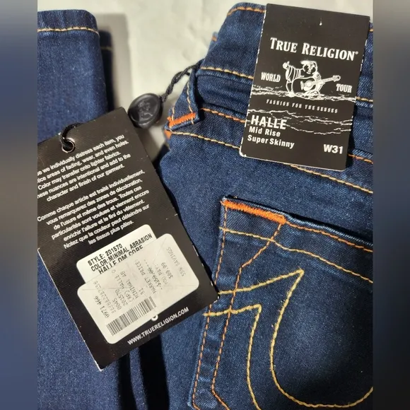 True Religion Women's Blue Skinny Jeans