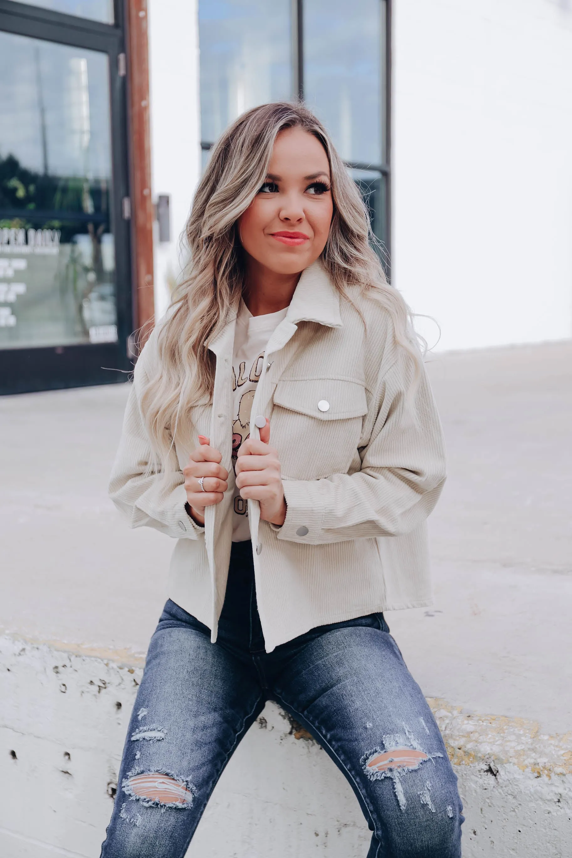 Trystan Corduroy Jacket - Beige