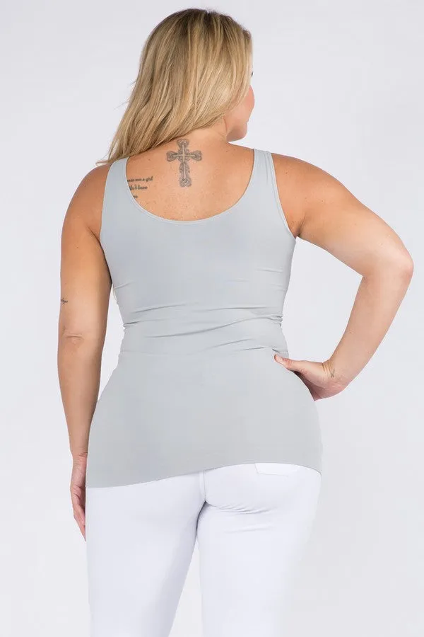 V-Neck Seamless Yoga Top - Gray