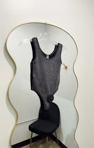 Washed Ribbed Tank Bodysuit