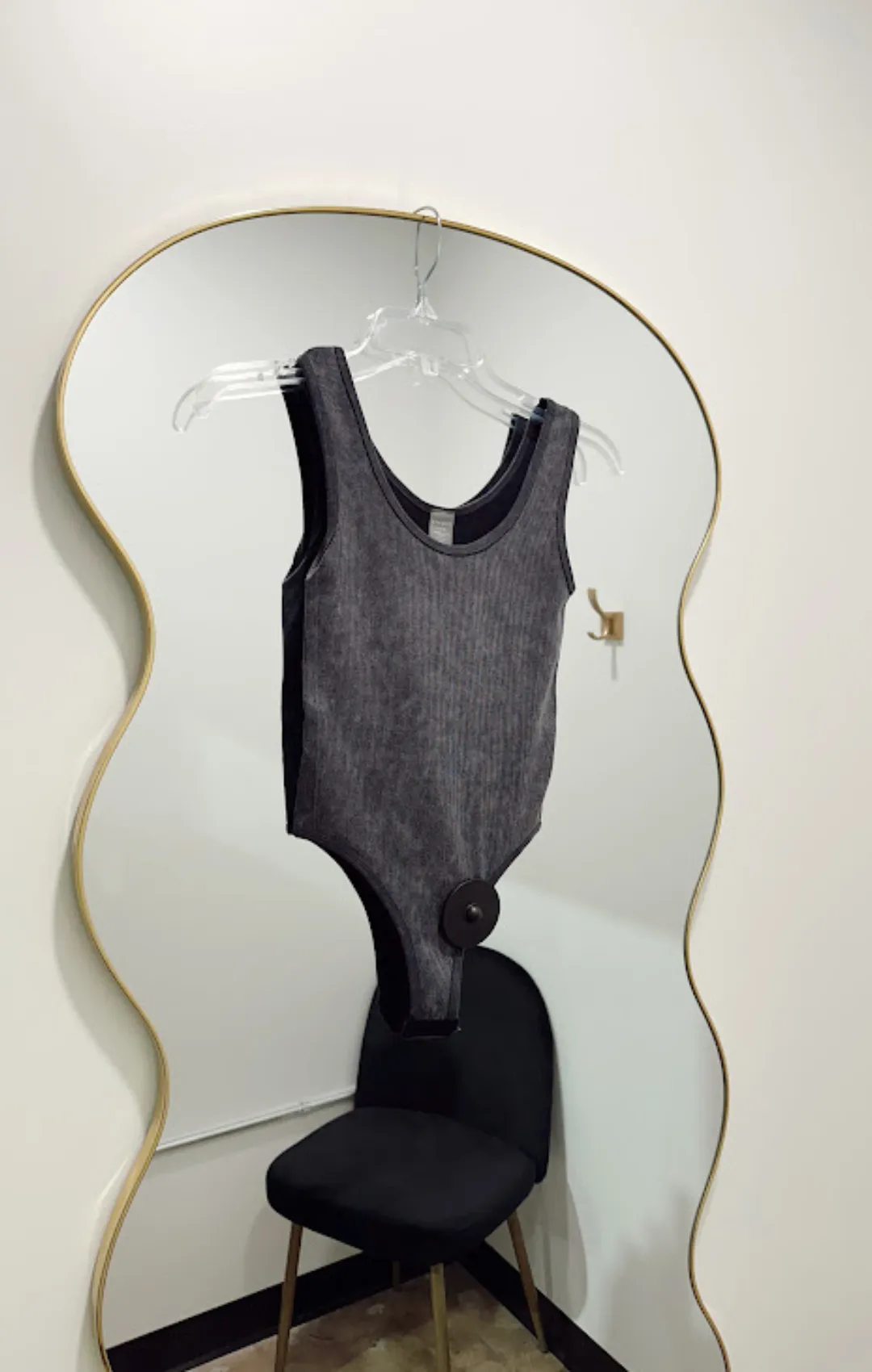 Washed Ribbed Tank Bodysuit