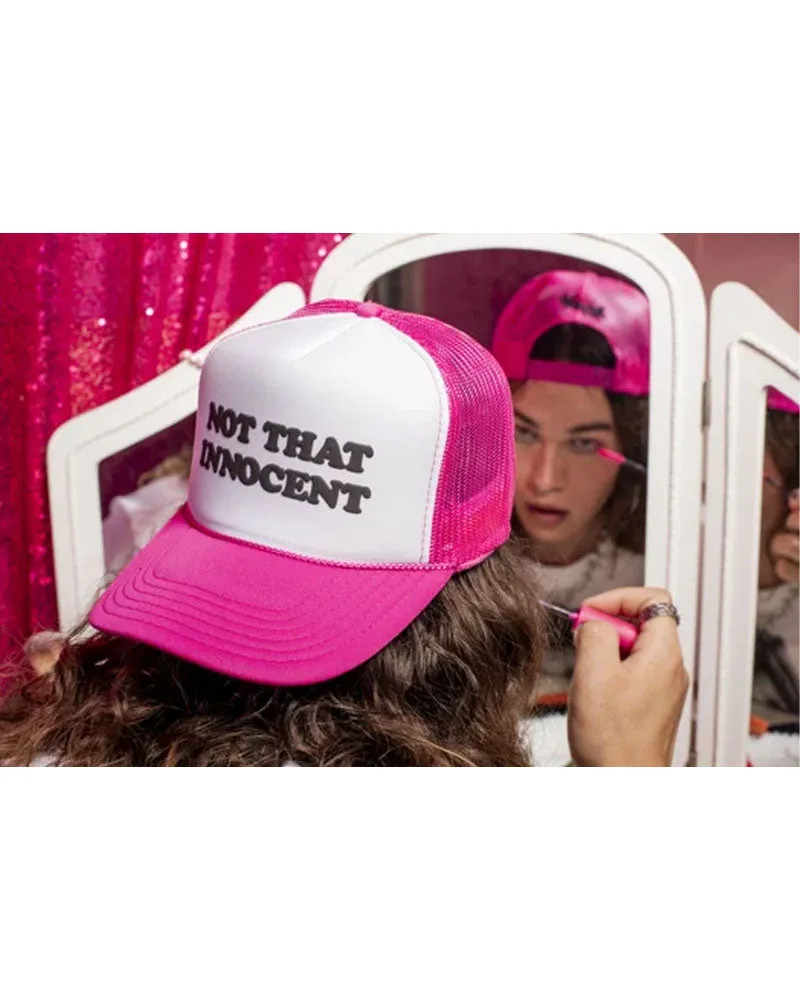Welcome X Britney Spears Innocent Puff-Print Trucker Hat - Pink