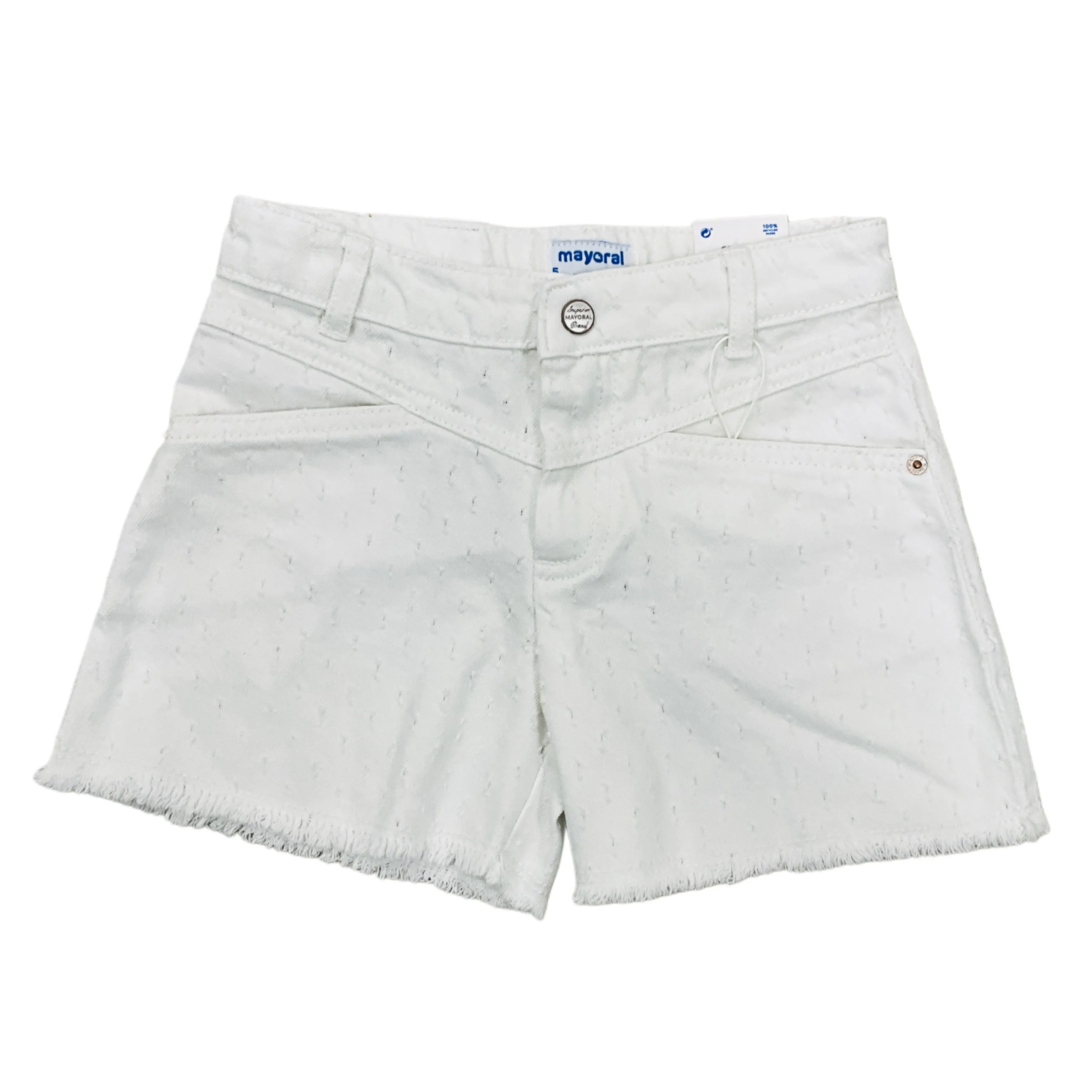 White Twill Shorts