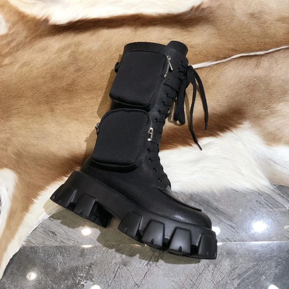 Women's Shoes Autumn and Winter Martin Boots Round Head